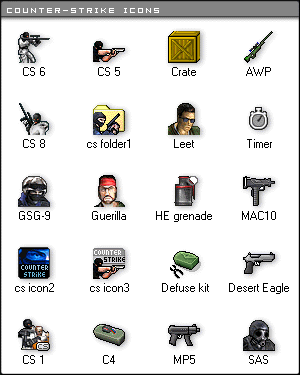 Counter-Strike Icons Examples